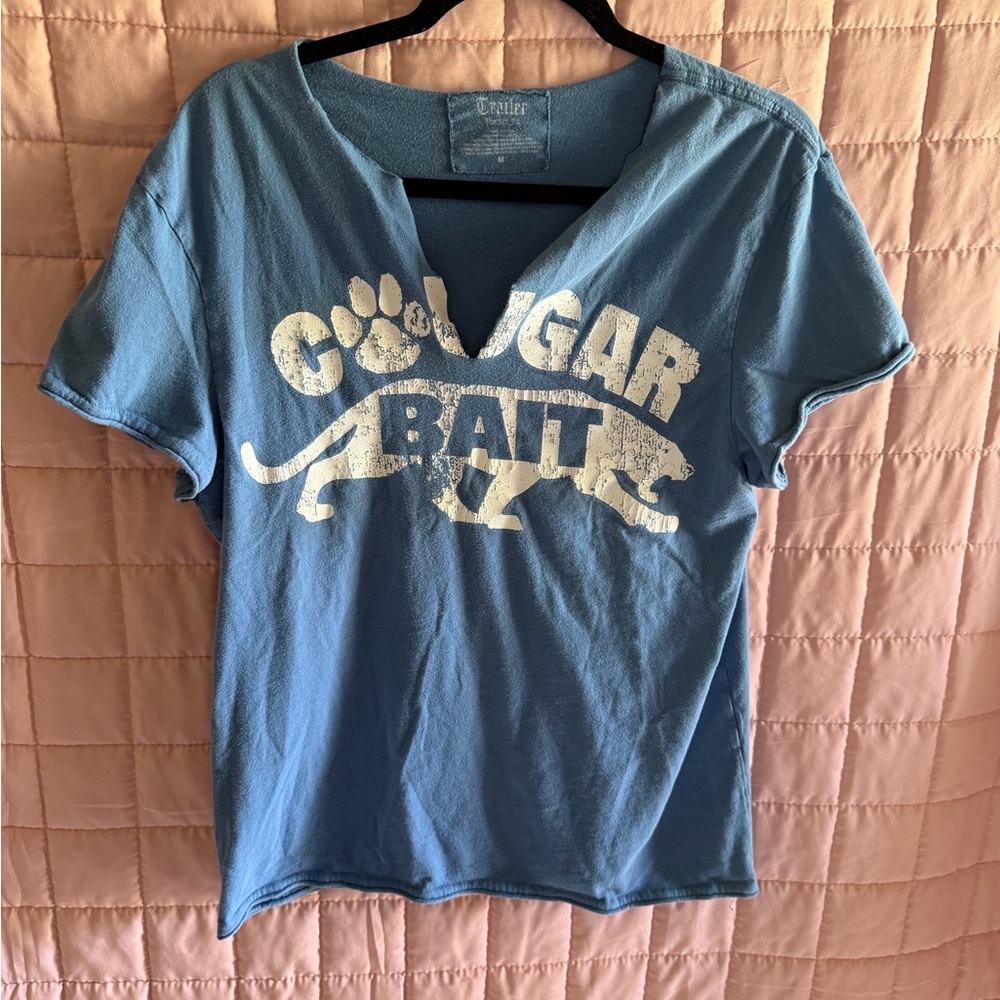 Blue Cougar Bait Graphic T-Shirt